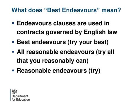 “Reasonable” and “best endeavour” clauses: what is  .